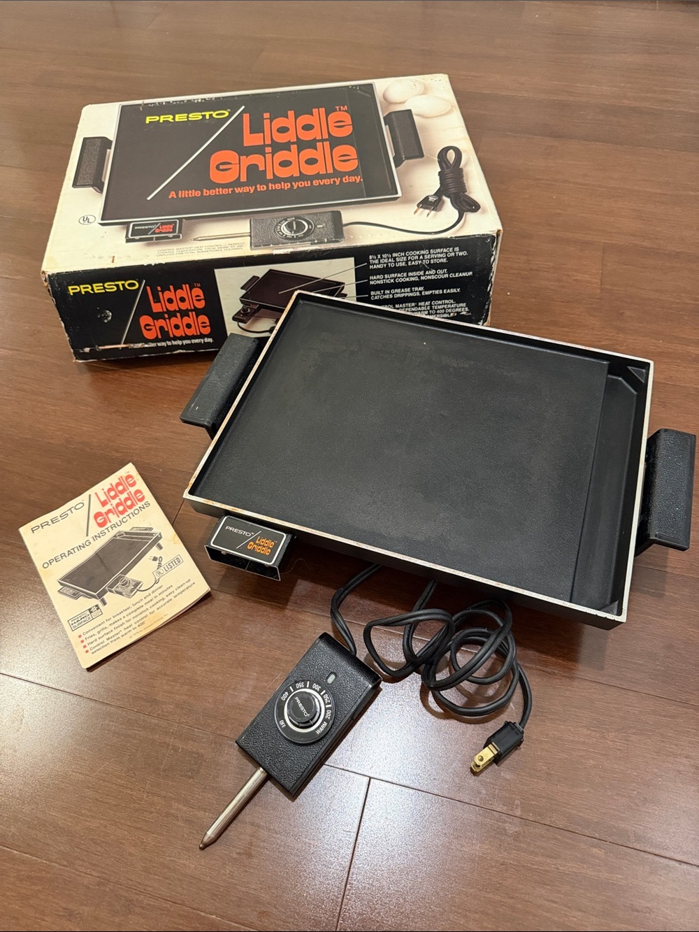Vintage Presto Liddle Griddle Electric Skillet – Black